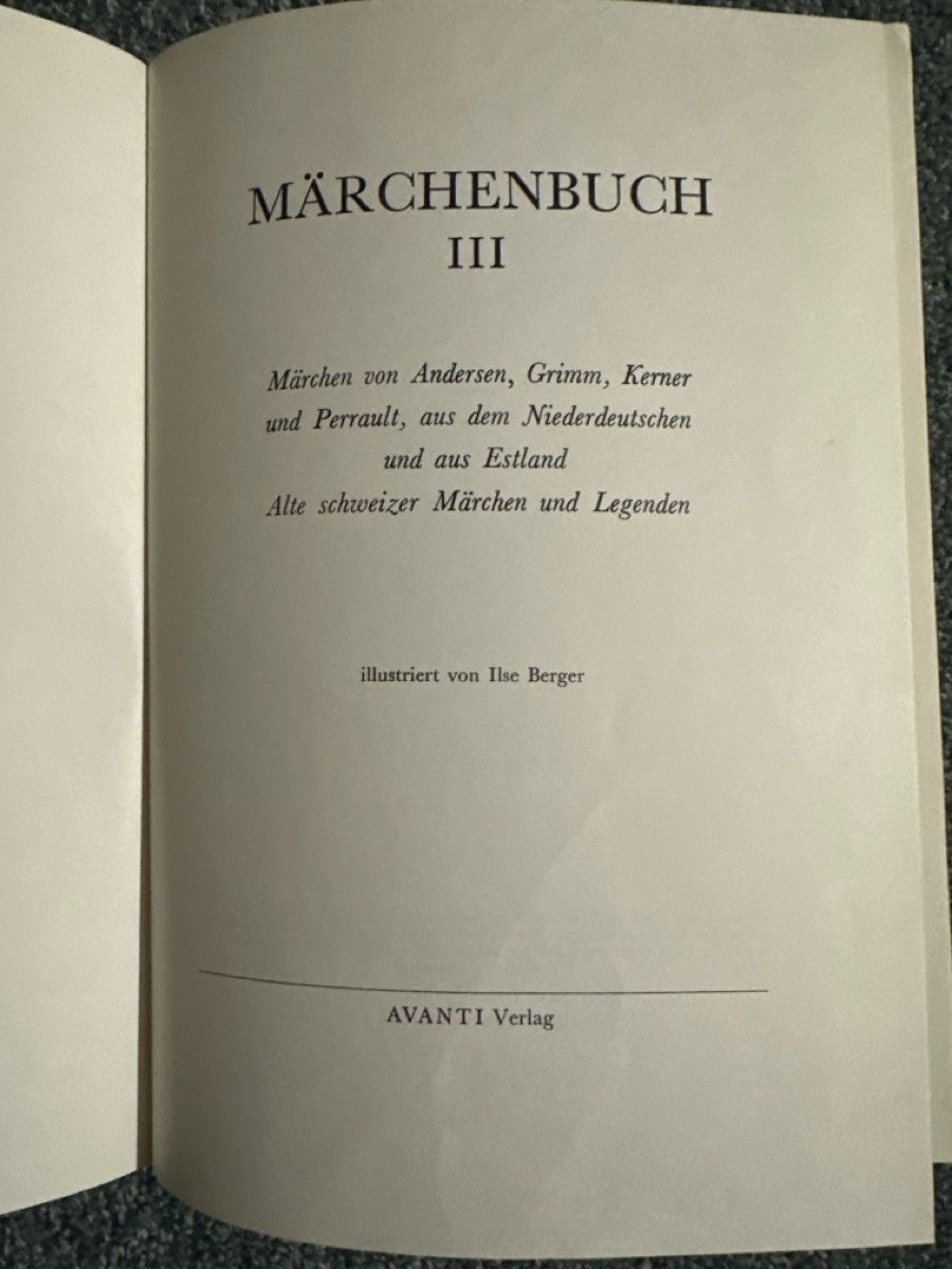 Bücher: Das grosse Liederbuch und Märchenbuch III – Gebraucht aus Baltschieder von YmroBe 3