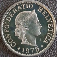 10 Rappen 1975 pp / aus Münzsatz / in einer Münzkapsel