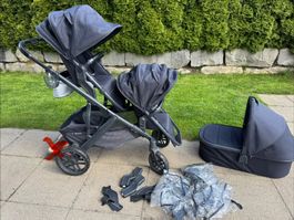 UPPAbaby Vista V2 Geschwisterwagen mit viel Zubehör!