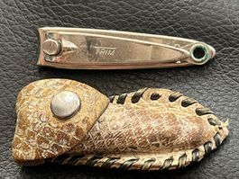 Nagelknipser mit Nagelfeile USA - mit Etui