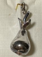 Pendentif en forme de poire en argent