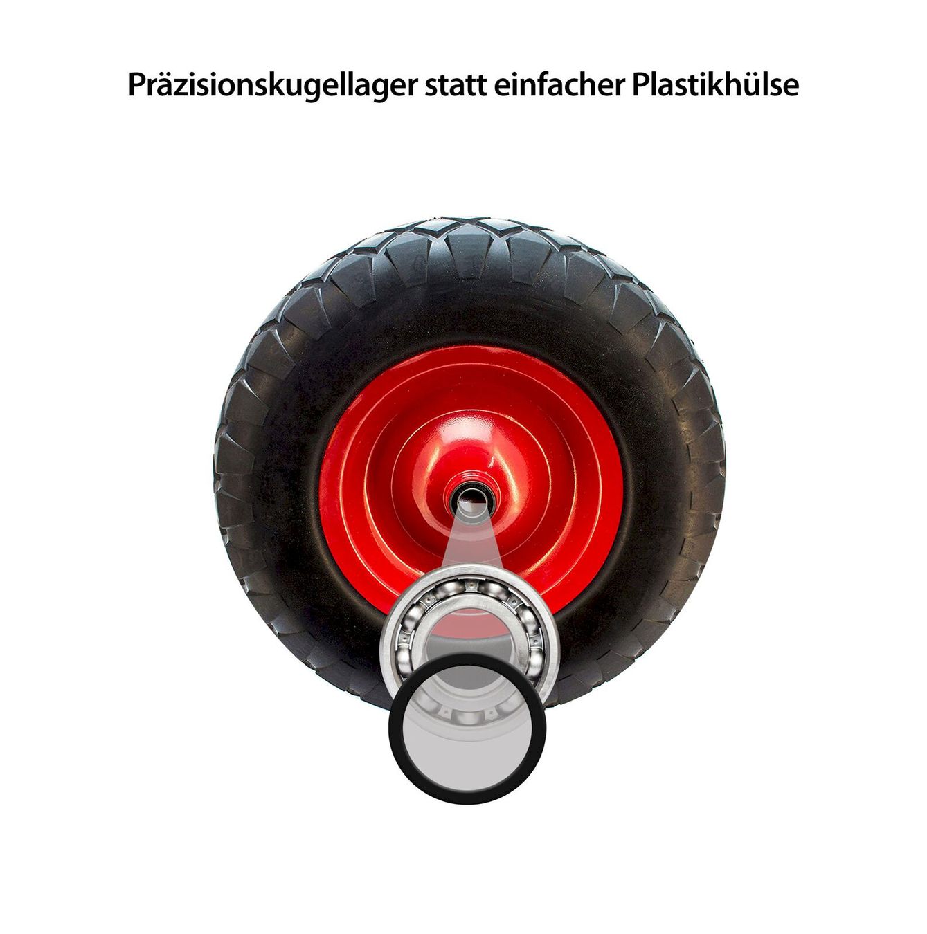 Altro: LABT 4x Pannensicheres Schubkarrenrad – Nuovo e nell'imballaggio originale da Bottighofen venduto da zaap 1