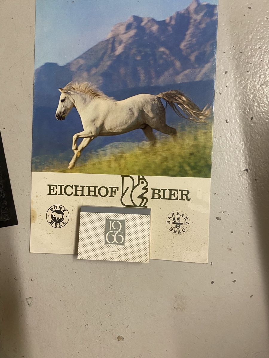 Kalender: Brauerei Eichhof Kalender 1966 – Gebraucht aus Mosnang von Goldwasser 2
