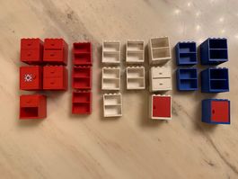 LEGO Schränke / Kästen / Regale aus den 1970/80ern 21 Stk.