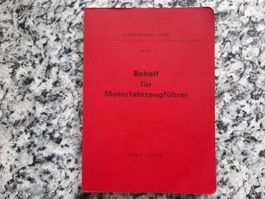 Behelf für Motorfahrzeugführer