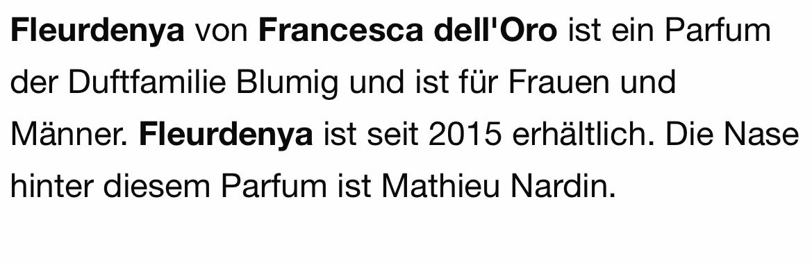 Francesca Dell'Oro Profumi & Eau de Toilette: FRANCESCA DELL‘ORO Fleurdenya 5 ml Abfüllung – Nuovo (secondo la descrizione) da St. Gallen venduto da lfs_nxl8 3