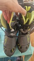 Eislaufschuhe Crane verstellbar schwarz gelb kaum gebraucht