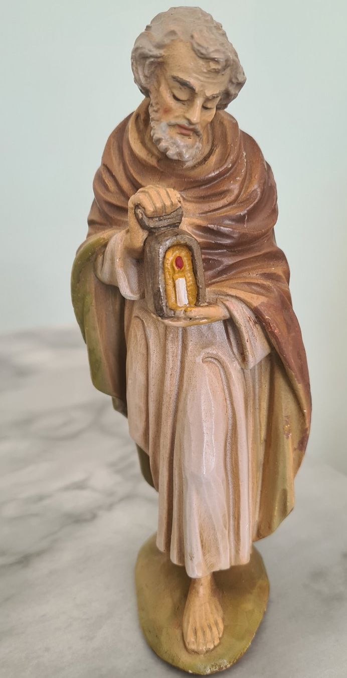 Statuette: 8 antike Krippenfiguren Stil Fontanini, um 1920 – Usato da Winterthur venduto da bibummi 4