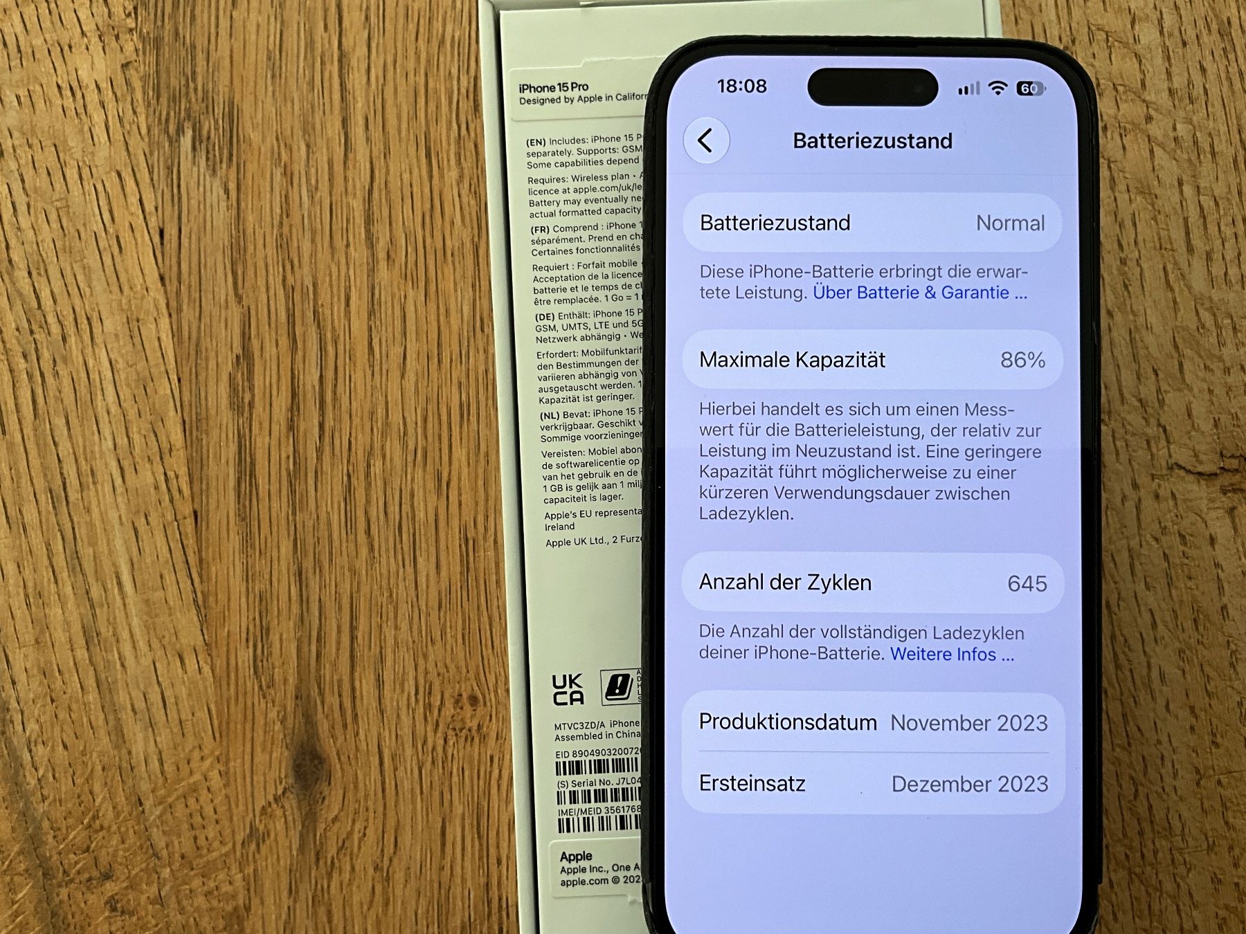 Apple Handys / Smartphones: Apple iPhone 15 Pro - 1 TB Black Titanium – Gebraucht aus Wichtrach von Juventino1974 2