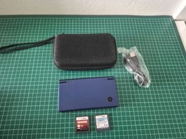 Nintendo DSi Blue Bundle with Games & Case - Great 👍 👌