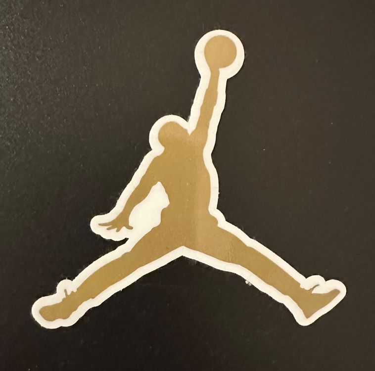 Authentischer AJ Air Jordan Jumpman Aufkleber golden Kaufen auf Ricardo