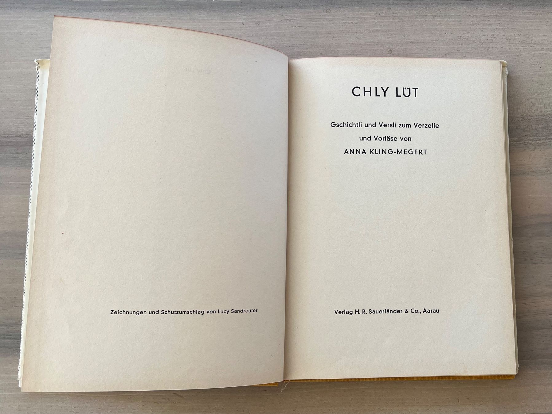 Libri: Chly Lüt von Anna Kling-Megert – Usato da Endingen venduto da chocosweet 3