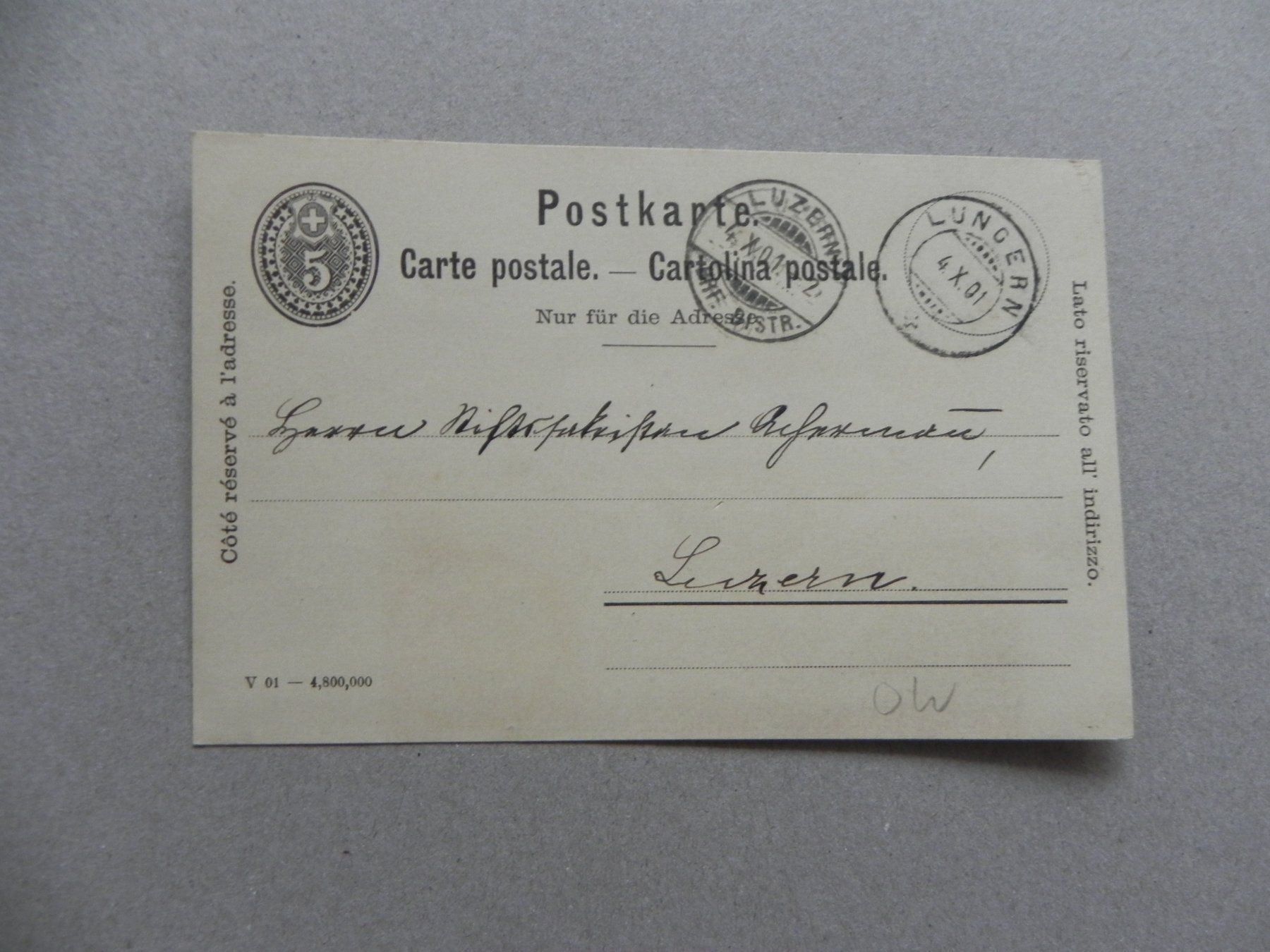 Cartes postales: Lungern Obwalden OW Post Stempel 1901 – D'occasion à Siebnen par krimsie