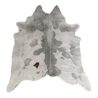 echtes Kuhfell Teppich Grey/White