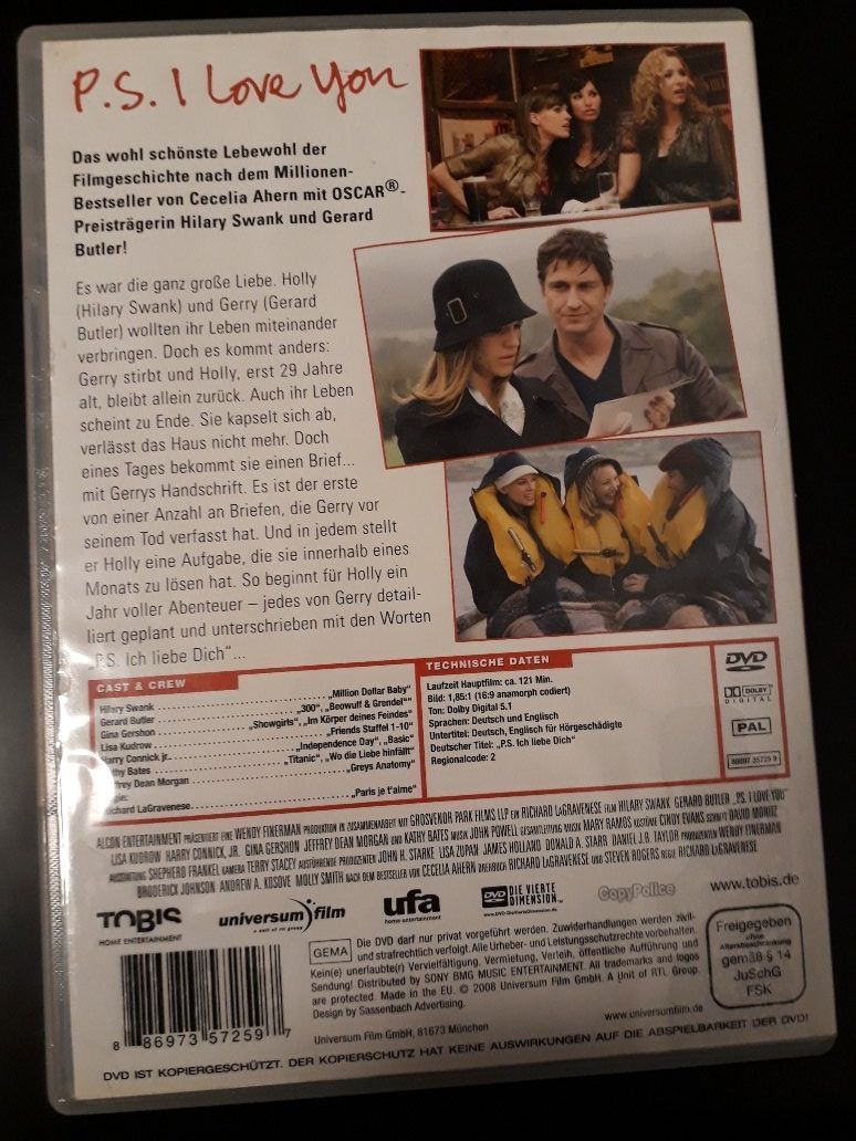 Tutti i DVDs: DVD - P.S. I Love you – Usato da Freudwil venduto da Feenland2010 1