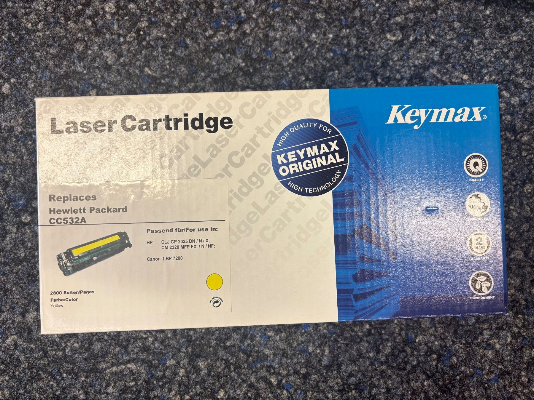 Druckerpatronen & Toner: Keymax Toner CC532A yellow neu – Neu und originalverpackt aus Aarau von ric_j2fq