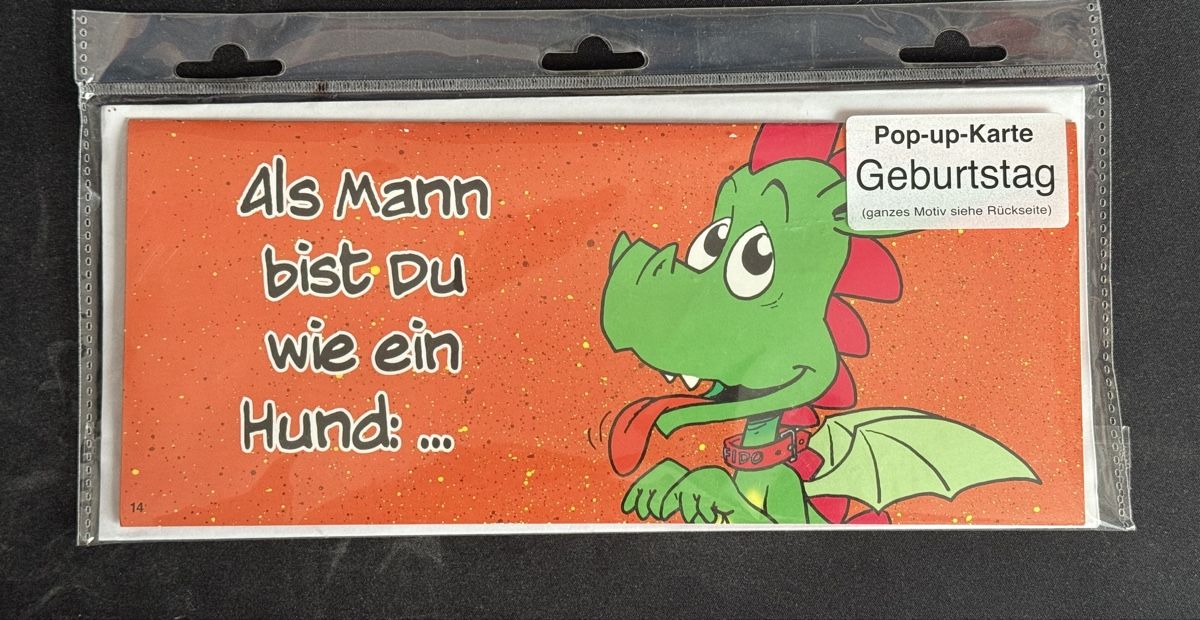 Karten: Geburtstag Karte – Neu und originalverpackt aus Goldach von igwhitestar