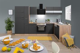 584 Küchenzeile Leerblock 310 cm E/SG/G - Küche Einbauküche