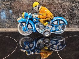 Vintage Blechspielzeug Motorrad Lemez Ungarn EN 12-63