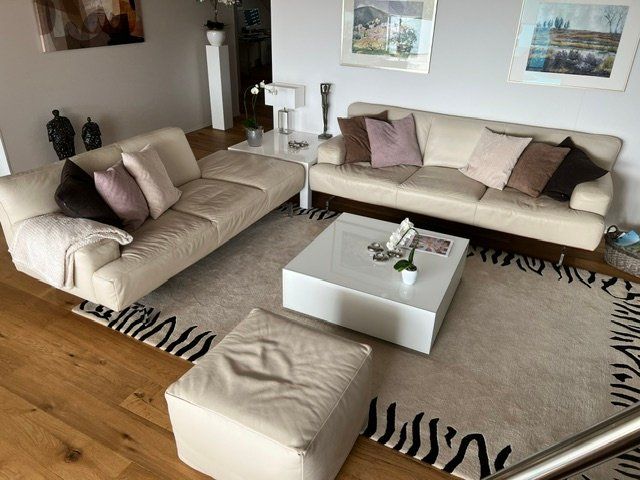 Sofas: Echte Lederpolstergruppe – Gebraucht aus Felben-Wellhausen von ronde77