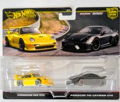 Hot Wheels Porsche 993 GT2 & 718 Cayman GT4 / 2 Pack