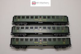 ROCO 3x SBB CFF FFS Reisezugwagen DC H0 + Originalverpackung