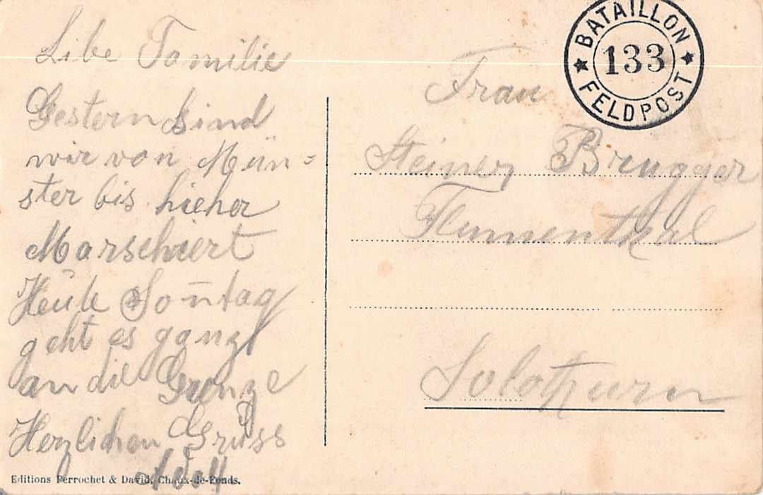 Cartoline postali: Souvenir de SAINT-BRASIS 1910 vue generale – Usato da Winterthur venduto da SchatzchischtliWinti 1