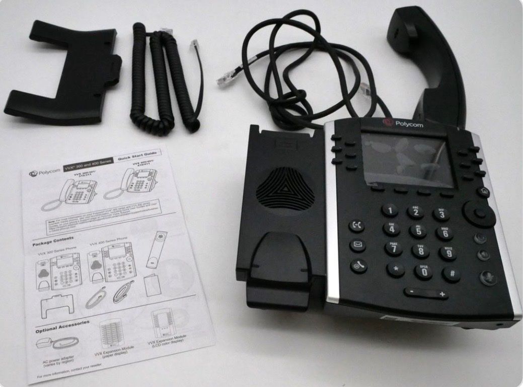 Polycom Telefoni: POLYCOM VVX 411 DESKTOP PHONE, SKYPE, POE – Nuovo e nell'imballaggio originale da Horgen venduto da CS75