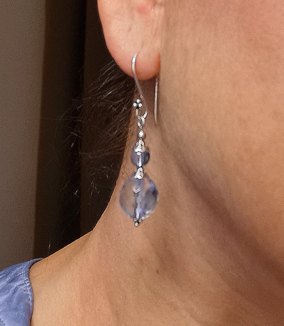 Orecchini pendenti & Orecchini a lobo: Boucles d'oreilles argent 925 et Swarowski – Nuovo e nell'imballaggio originale da Veyrier venduto da Leilazizou 2