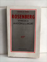 Lettres de la maison de la mort / Rosenberg J. et E. / NRF G