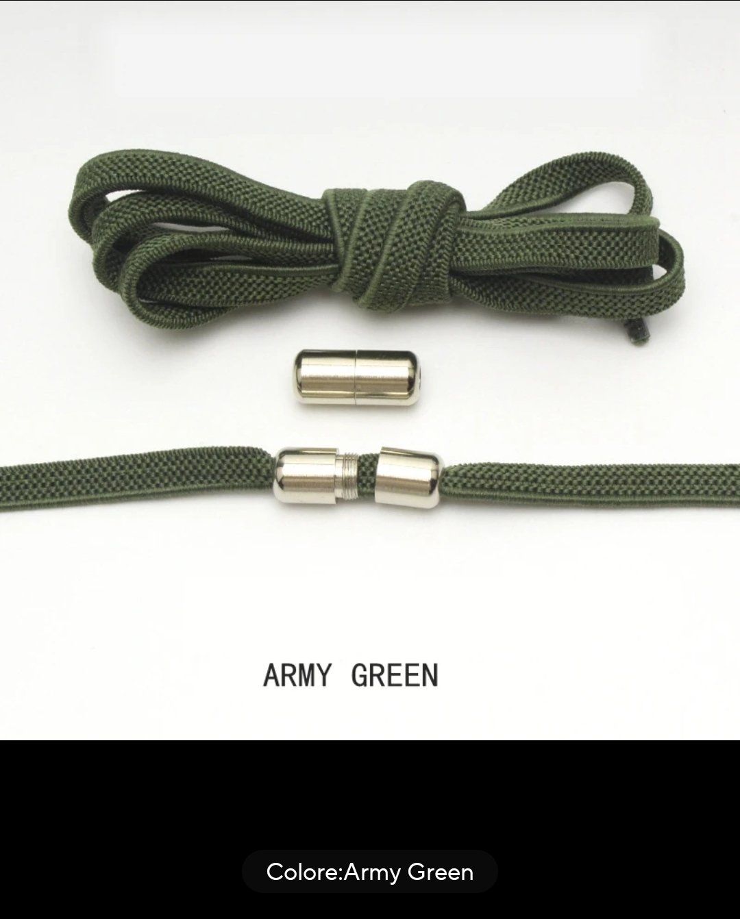 Sonstige Kleidung & Accessoires: Farben Militärgrün Elastischer Schnürsenke – Neu und originalverpackt aus Oensingen von Outlet_Super_Sale