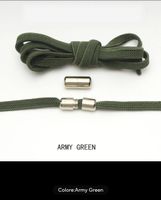 Farben Militärgrün Elastischer Schnürsenke