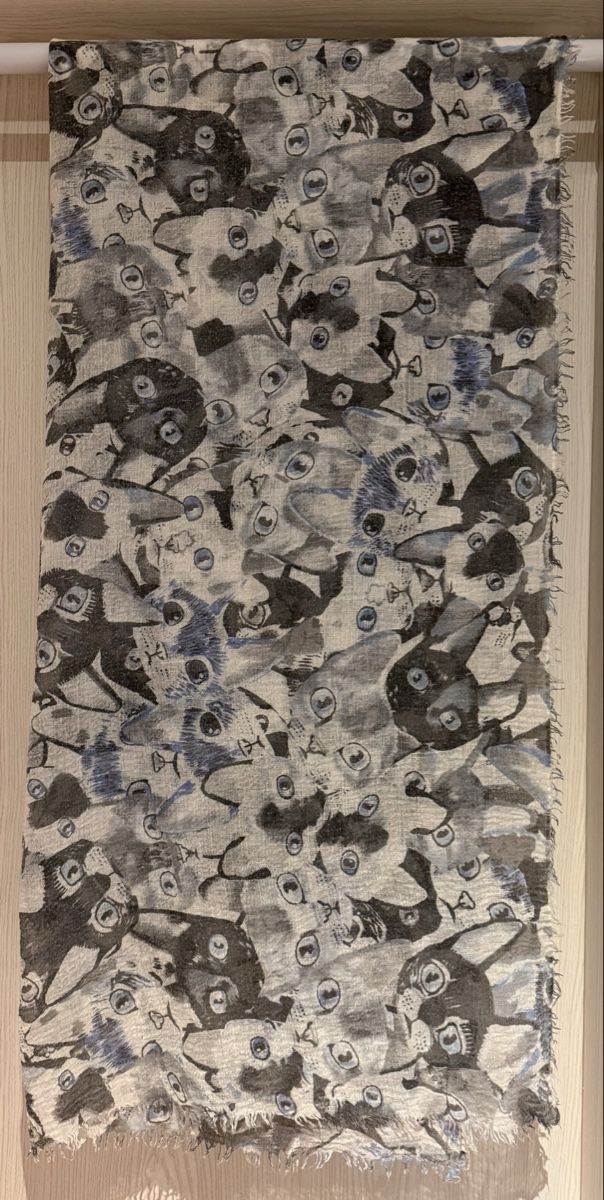 Foulard & Sciarpe: Exklusiver Schal mit Katzenmotiv – Nuovo (secondo la descrizione) da Lyss venduto da Sibella56