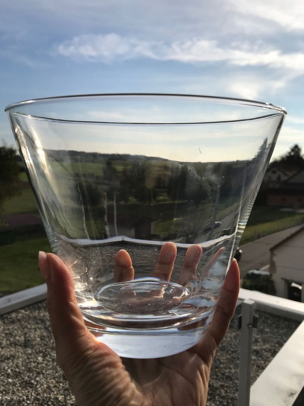 Vasen & Gefässe: Vase oder Topf aus Glas – Gebraucht aus niederbipp von Esbenz 1