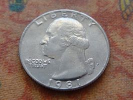 USA Quarter Dollar 1981