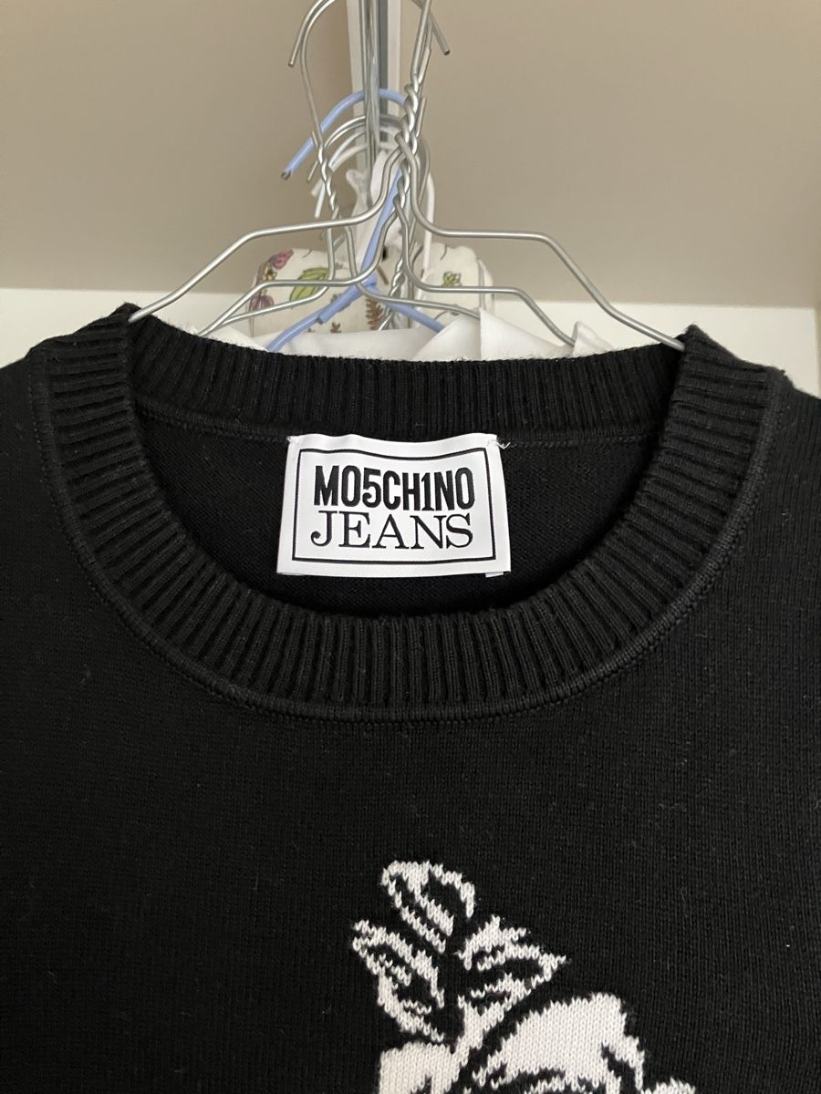 Moschino Top: Moschino Jeans - top noir en maille – Usato da Vich venduto da SophieCo 1