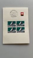 4er Bogen Helvetia Matterhorn 1965 10Rp. Olma Poststempel