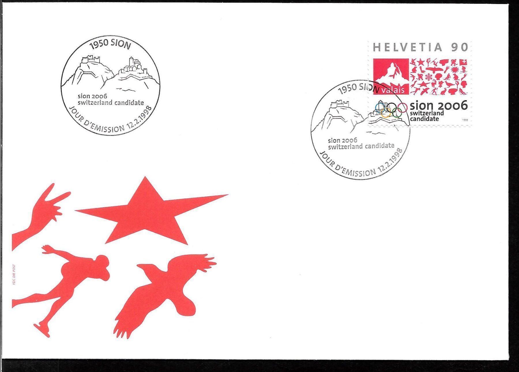 Alle Briefmarken: FDC 939 Sion 2006 ET 12.2.1998 – Neu (gemäss Beschreibung) aus Olten von clotaldi
