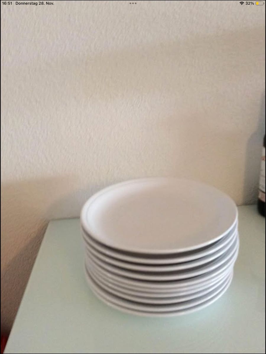 Piatti: 10 Teller gross, weiss, 28.5cm besteck set etc – Usato da Zürich venduto da Tucuma 1