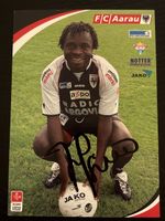 Signierte Karte Augustine Simo FC Aarau 04/05 Rarität 👍