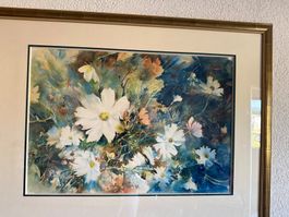 Aquarelle signée S Carron