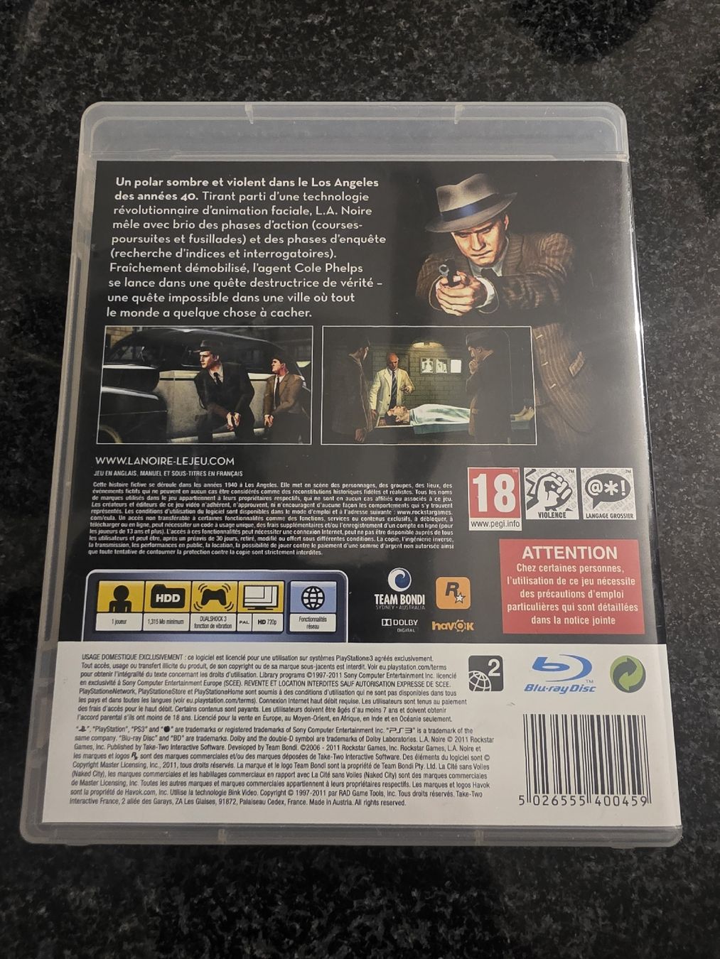 Giochi: L.A. Noire PS3 – Usato da Chavornay venduto da Crash37 1
