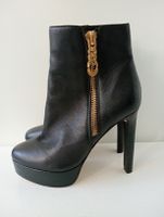GUESS Delon Plateau Stiefeletten Echtleder Schwarz – Gr. 36