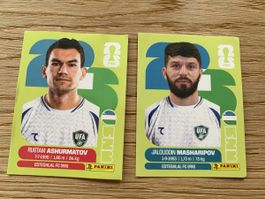 Panini Sticker: UZB 7, UZB 18 Fussball WM 2026