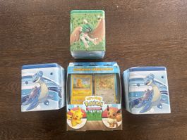 Pokemon Dosen & Let's Play! Pikachu&Evoli Set! Top Zustand!