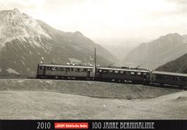 Alp Grüm GR Berninabahn mit Blick ins Puschlav Bahn