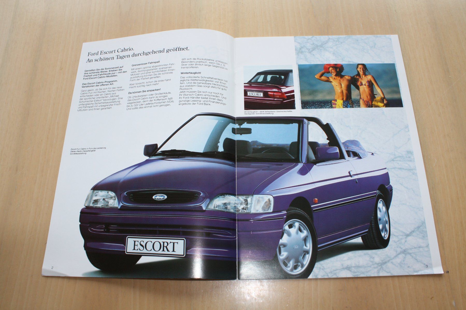Ford Documenti: Ford Escort Cabrio Prospekt 1994 – Usato da Wikon venduto da erwin400 1