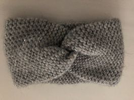 Graues Stirnband von Sienna mit Glitzer, One Size