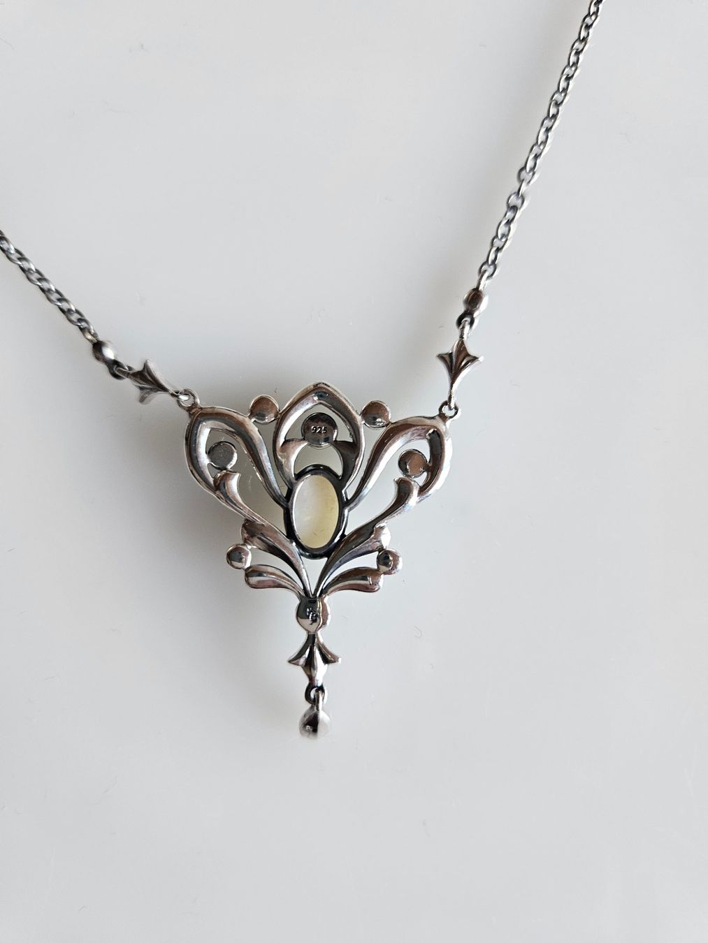 Catenine: Silber Kette mit Opal – Nuovo (secondo la descrizione) da Winterthur venduto da ste_tcx5 6