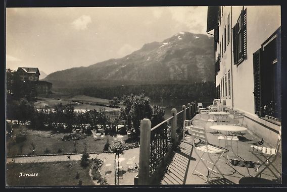 Ansichtskarten: St. Moritz /Engadin, Hotel Bellaval, Ter – Gebraucht aus Berlin von bartko-reher